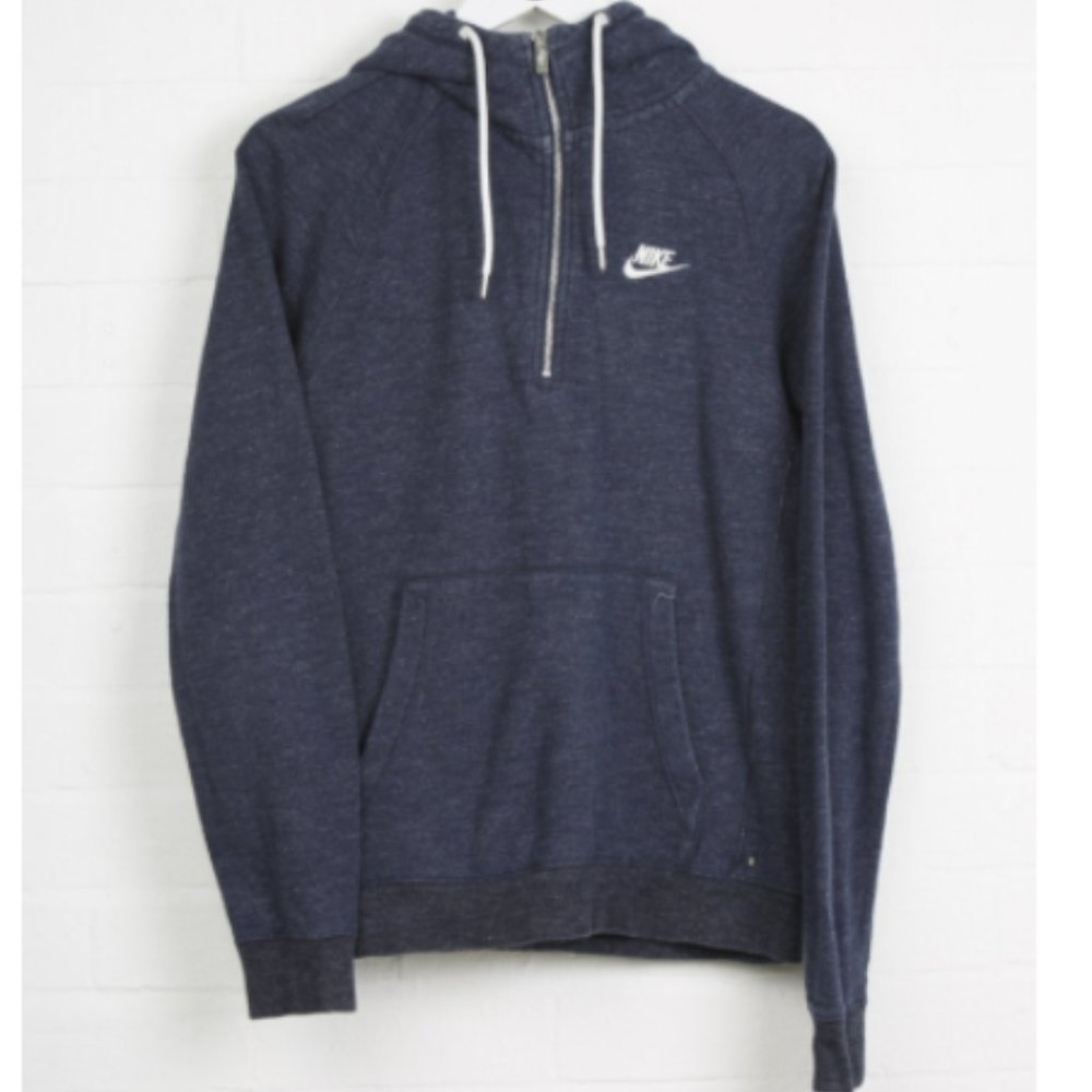 Nike Hoodie - Small Blue Cotton